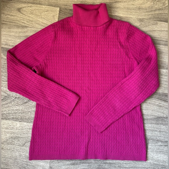 Charter Club Sweaters - Charter‎ Club Fuchsia Turtleneck Sweater